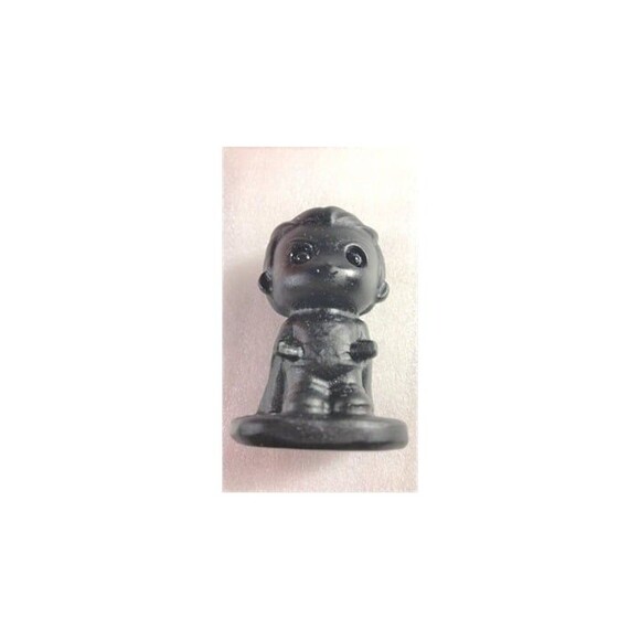 Black Obsidian Baby Superman Carving - Picture 1 of 6